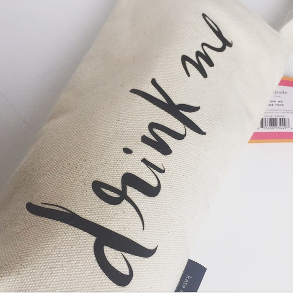 1 Left! NWTs Kate Spade “Drink Me” Wine Tote - Picture 5 of 7